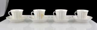 Lot(8) Antique KPM & TPM Porcelain Cup and Saucer Sets c1840 1895 