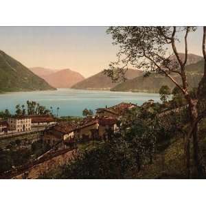  Vintage Travel Poster   Capolago Lake Maggiore Italy 24 X 