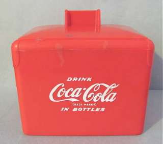 Vintage Red Plastic COCA COLA Coke Cooler BANK  