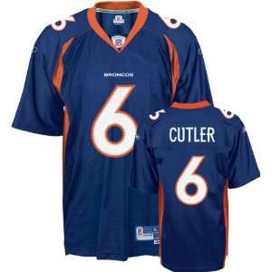  Jay Cutler Reebok NFL Navy Premier Denver Broncos Jersey 