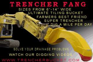 TRENCHING BUCKET Fang for Excavator, Mini or Backhoe  