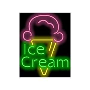  Ice Cream (New Design, Now even Larger) Neon Sign Office 