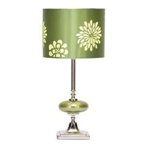   Two Exquisite Contemporary Metal Glass Table Lamps: Home Improvement