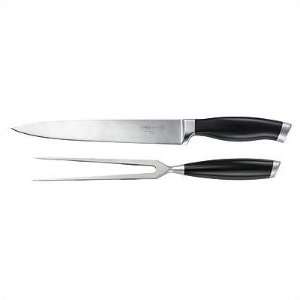   Contemporary Cutlery 8 Slicer and Carving Fork Set: Kitchen & Dining