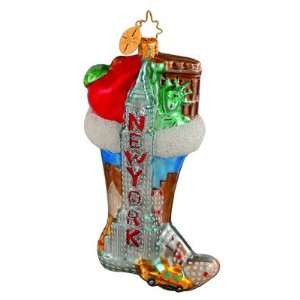  Christopher Radko City Sock Ornament: Home & Kitchen