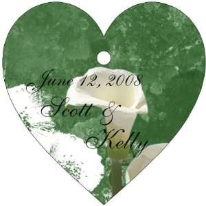  Baby Keepsake Calla Lily Theme Heart Shaped Personalized 