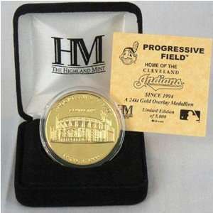  Progressive Field 24KT Gold Commemorative Coin Sports 