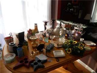 HUGE DISCOUNTED LOT OF PARTYLITE CANDLE ITEMS GREAT FOR RESALE GIFTS 