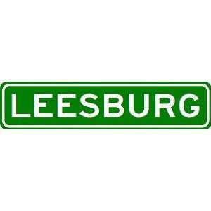  LEESBURG City Limit Sign   High Quality Aluminum Sports 