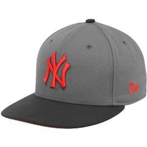  New Era New York Yankees Gray Lava Red Storm Throwback 