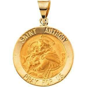  14k Gold Saint Anthony Medal Jewelry