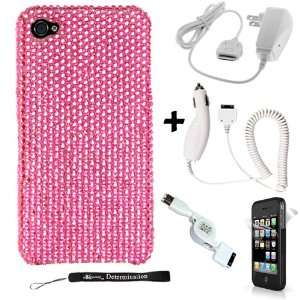  IPHONE 4 / HD FULL DIAMOND CASE PINK REAR ONLY for Apple iPhone 4 
