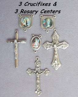   Making Rosary Italy ~ Lady of Lourdes St. Rita Guardian Angel  