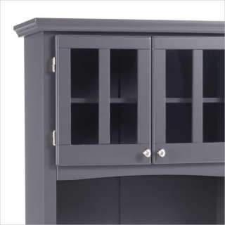 Home Styles Buffet of Buffets Small 2 Dr Hutch Gray Finish 