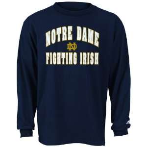  adidas Notre Dame Fighting Irish Navy Rally Long Sleeve T 