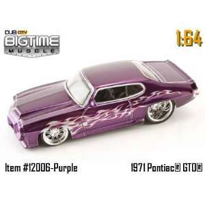  Jada Dub City Big Time Muscle Purple 1971 Pontiac GTO 1:64 