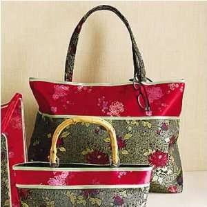  Asian Style Rayon Tote Bag: Kitchen & Dining