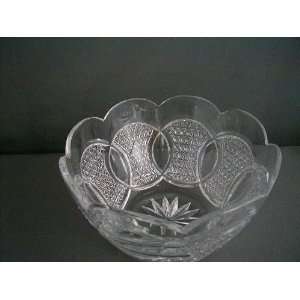  Hand Cut Crystal Bowl Made in Usa 