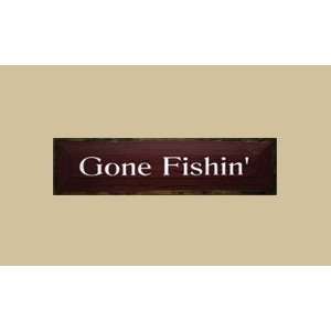    SaltBox Gifts SK519GNF Gone Fishin Sign: Patio, Lawn & Garden