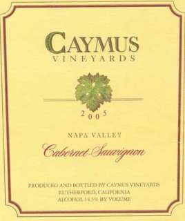 Caymus Napa Valley Cabernet Sauvignon 2005 