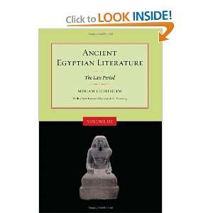 Ancient Egyptian Literature: Volume III: The Late Period: Miriam 