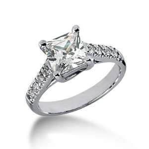  0.92CT F G color SI1 Clarity Diamond Engagement Ring 14KT 