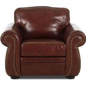  Klaussner Hawkeye Chair Hawkeye Chair in Chestnut Brown 