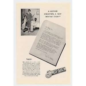  1930 Life Savers Bedtime Story Letter Print Ad (5615 