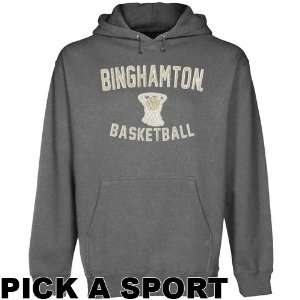 Binghamton Bearcats Legacy Pullover Hoodie   Gunmetal  