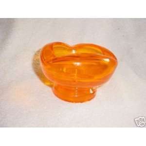  Decorative Small Orange Glass Bowl 