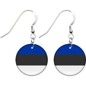  Estonia Flag Earrings Jewelry