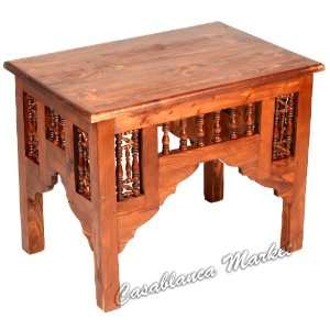  Red Wood Side Table/mini Coffee Table Furniture & Decor