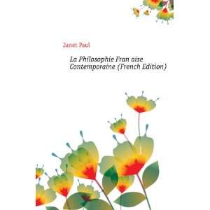  La Philosophie FranÃ§aise Contemporaine (French Edition 
