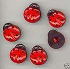 red LADYBUG NOVELTY BUTTON FOR SEW QUILTING CRAFTS