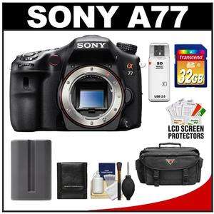 Sony Alpha SLT A77 Translucent Mirror Digital SLR Camera Body 24.3 MP 