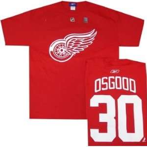   Red Wings Chris Osgood Player Name & Number T shirt: Sports & Outdoors
