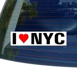  I Love Heart NYC   Window Bumper Sticker Automotive