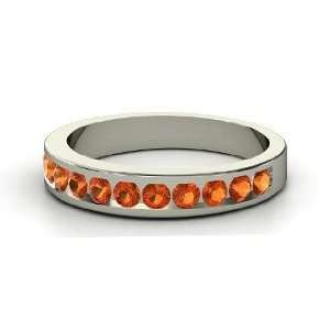  Twelve Ring, Sterling Silver Ring with Fire Opal Jewelry