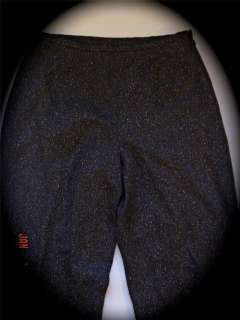 Ann TAYLOR Stretch WOOL Tweed Suit Pants Black 2 MINT  