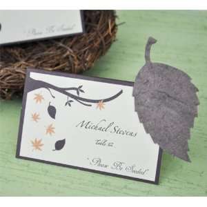  Please Be Seeded Leaf Plantable Seed Place Cards (set of 