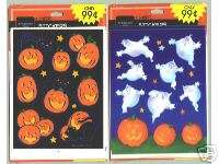NEW Vintage Packs of HALLOWEEN Stickers 8 Sheets  