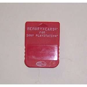  Red Playstation Memory Card 