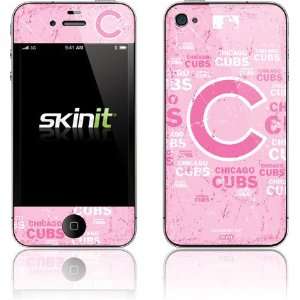  Chicago Cubs   Pink Cap Logo Blast skin for Apple iPhone 4 
