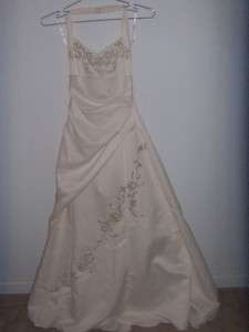 Womens FORMAL PROM DRESS Wedding Ivory Gown Long 3/4  