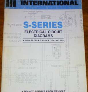 International IH S Series Electrical Circuit Diagrams  