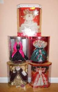1989 1995 1996 1997 1998 Happy Holiday Barbie Doll Special Edition NIB 