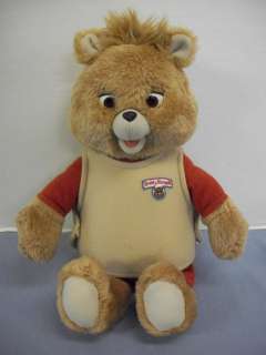 Vintage 1985 TEDDY RUXPIN w BOX Books and Tapes talking animated bear 