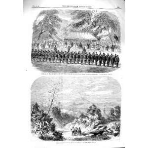  1860 SILVER BUGLE LADY DUFF SURREY RIFLE ARMY CALABRIA 