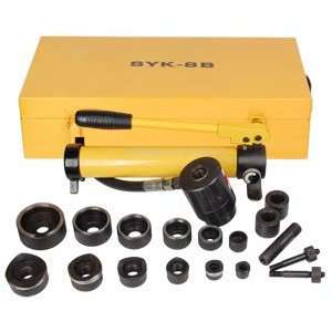 Pneumatic Air Hydraulic Knockout Punch Hole Driver Kit Riveter Tool 