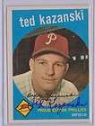1959 TOPPS CARD 99 TED KAZANSKI PHILLIES NRMT   